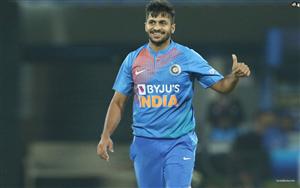 Indian cricketer Shardul Thakur - a right-handed batsman